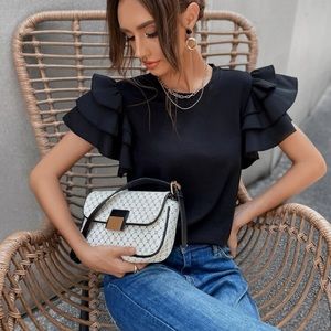 Brand new Shein black top. Extra Large. Never worn